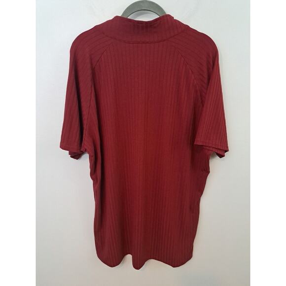 Urru Men's Scarlett 1/4 Zip Mock Neck Short Sleeve Shirt Size XL - Picture 2 of 5